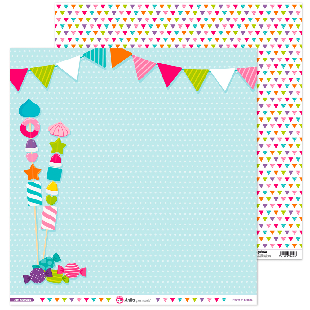 PACK5 PAPEL SCRAP 12x12LO BROCH.MISCHUCH