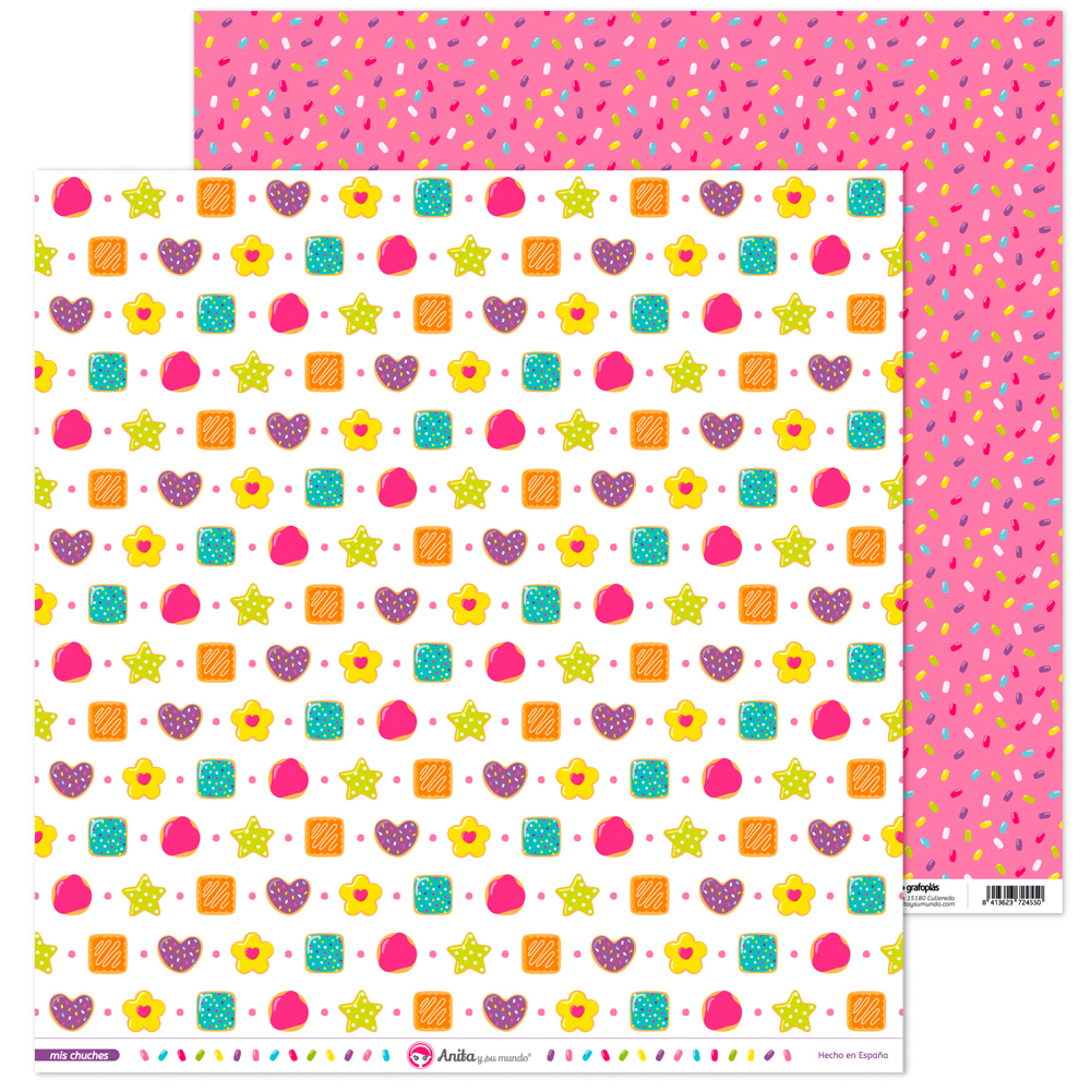 PACK5 PAPEL SCRAP 12x12PASTAS MIS CHUCHE