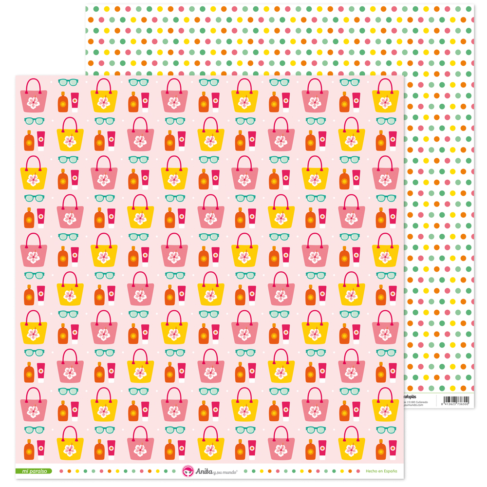 PACK5 PAPEL SCRAP 12x12KIT PLAYA MI PARA