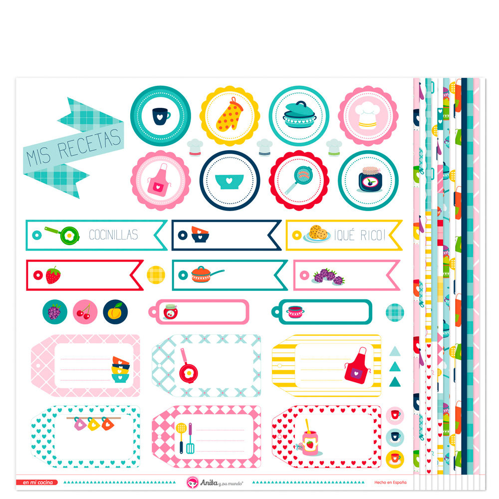 PACK13 PAPELES SCRAP EN MI COCINA 16