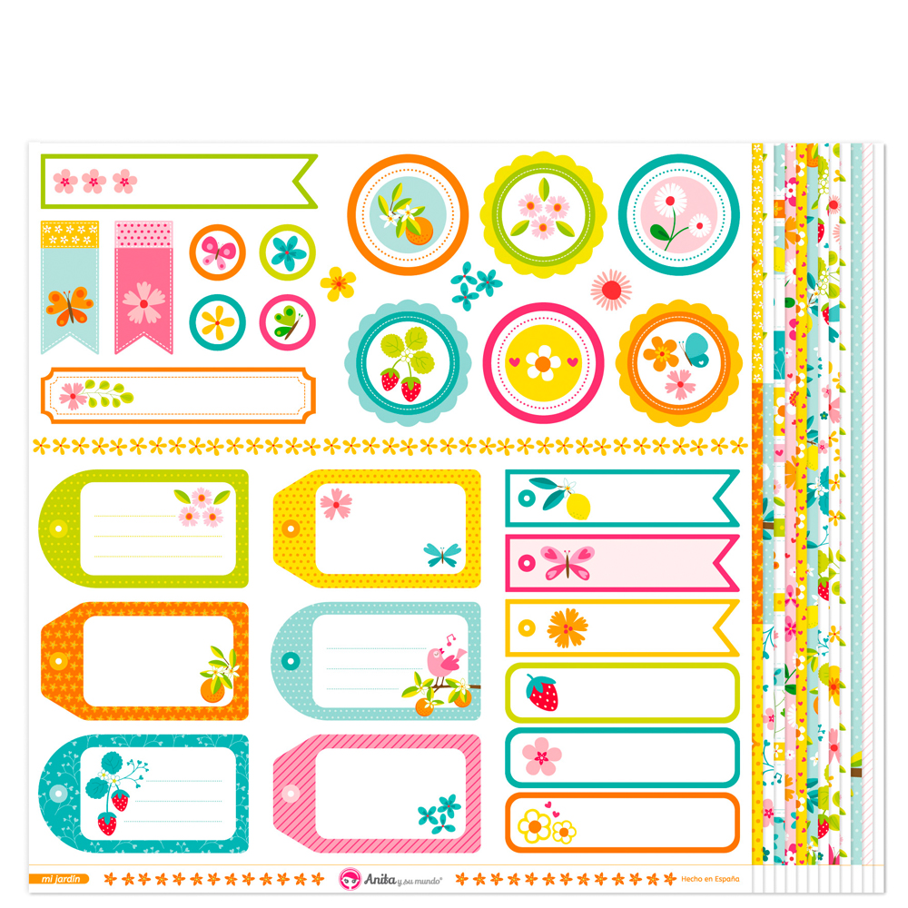 PACK13 PAPELES SCRAP MI JARDIN 16