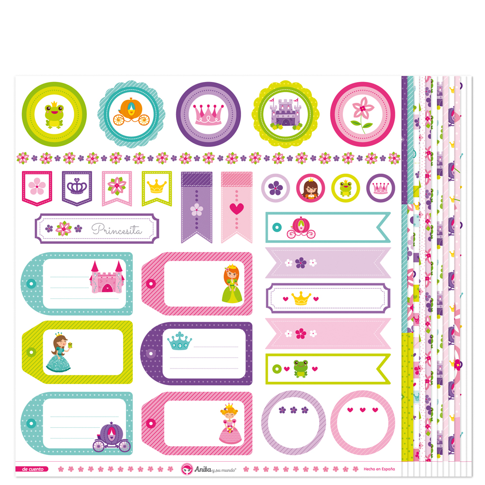 PACK13 PAPELES SCRAP DE CUENTO 16