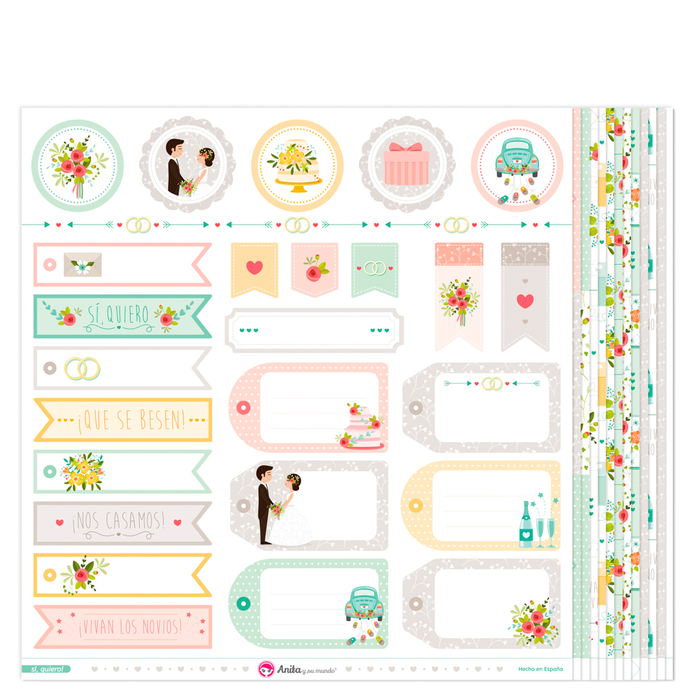 PACK13 PAPELES SCRAP SI QUIERO! 17