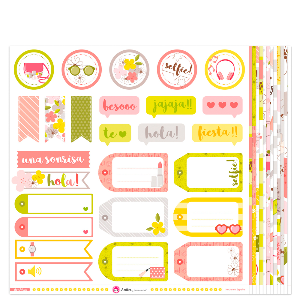 PACK13 PAPELES SCRAP DE CHICAS