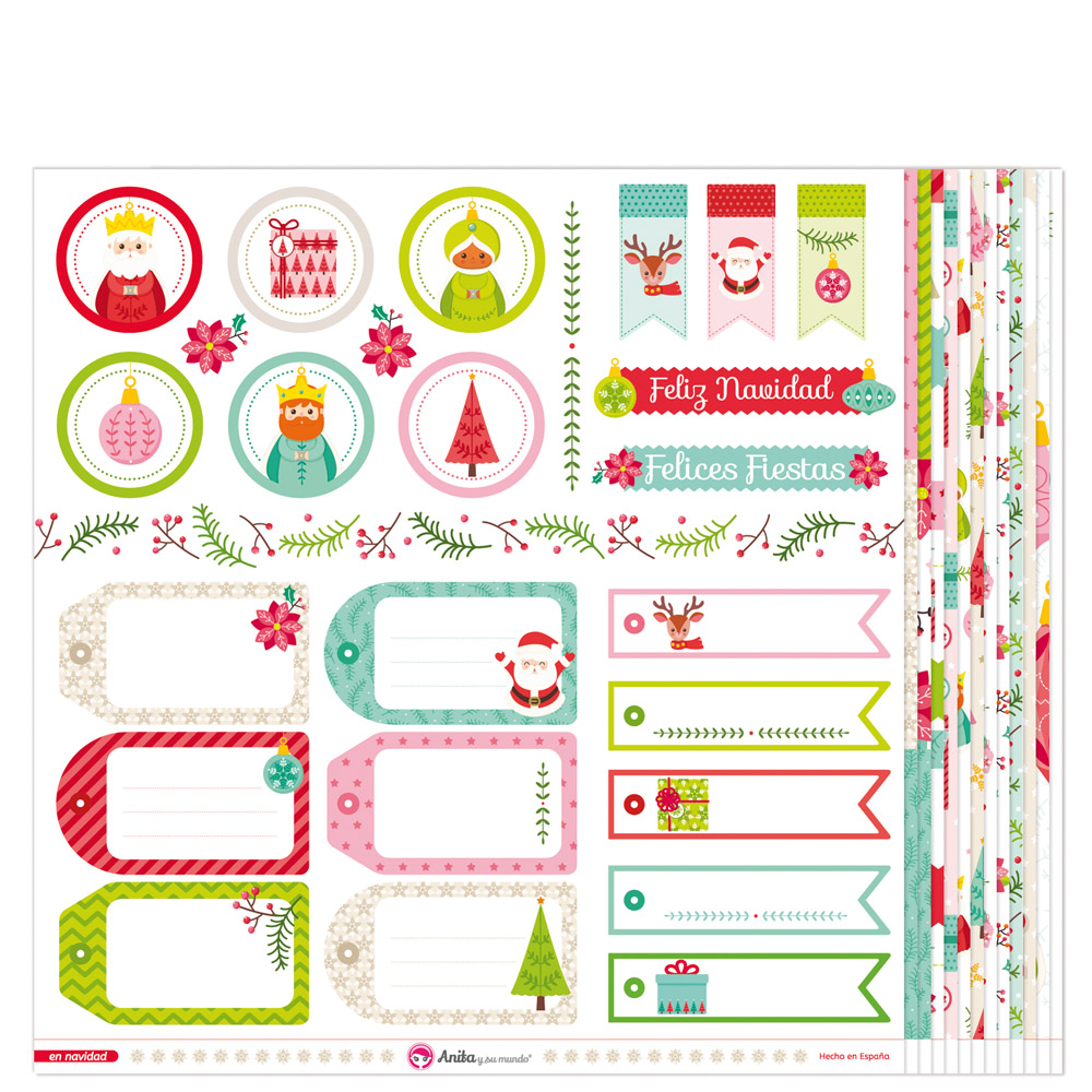 PACK13 PAPELES SCRAP EN NAVIDAD 18