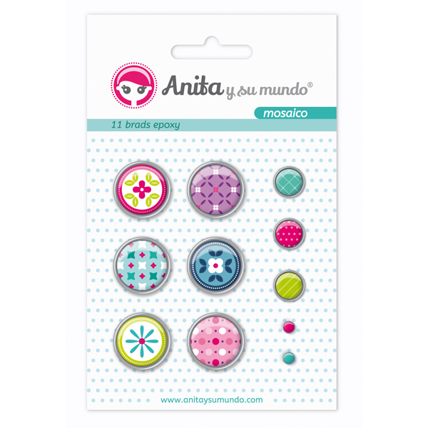 PACK11 BRADS EPOXY MOSAICO