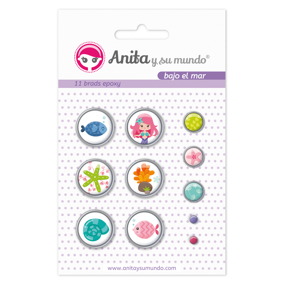 PACK11 BRADS EPOXY BAJO EL MAR