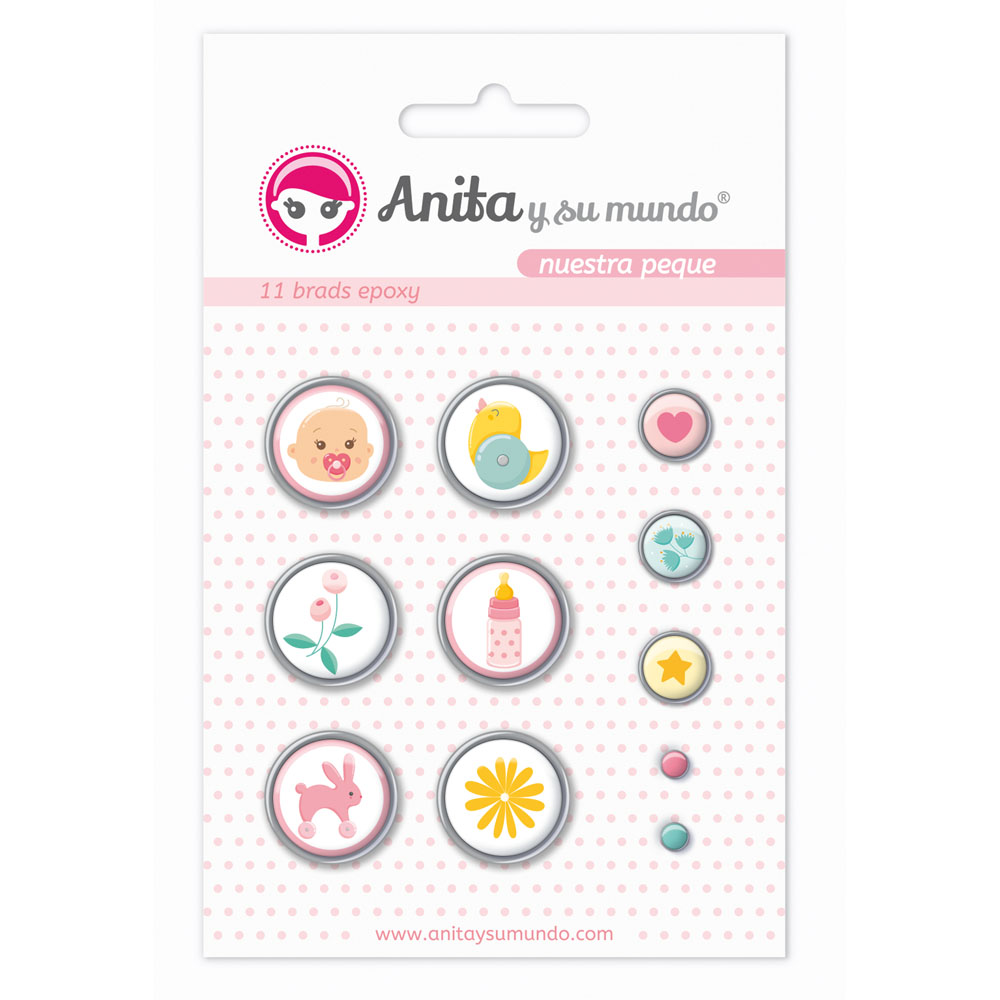 PACK11 BRADS EPOXY NUESTRA PEQUE 19