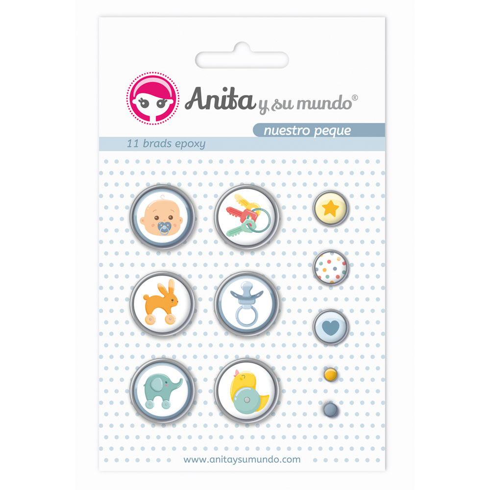 PACK11 BRADS EPOXY NUESTRO PEQUE 19