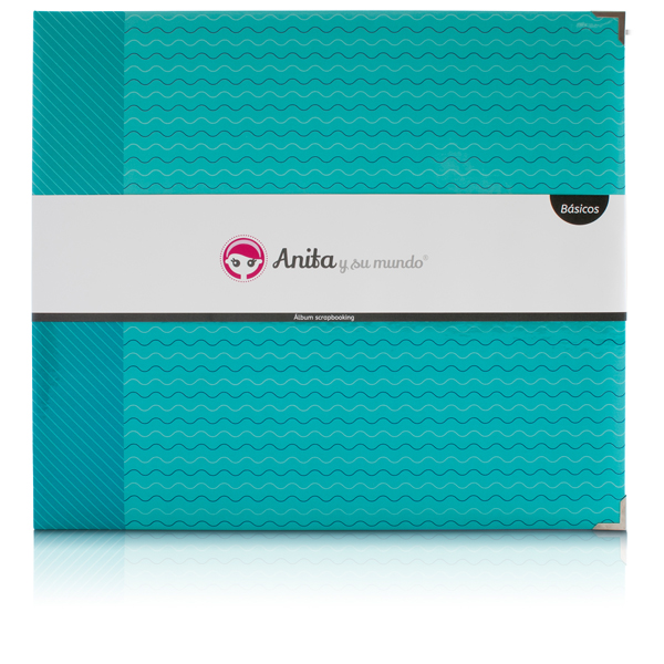 ALBUM ESPUMADO 4D40 SCRAP AZUL ONDAS