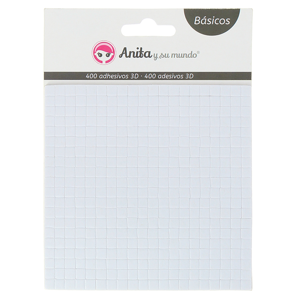PACK 400 ADHESIVOS 3D 5X5MM 2MMGROSOR