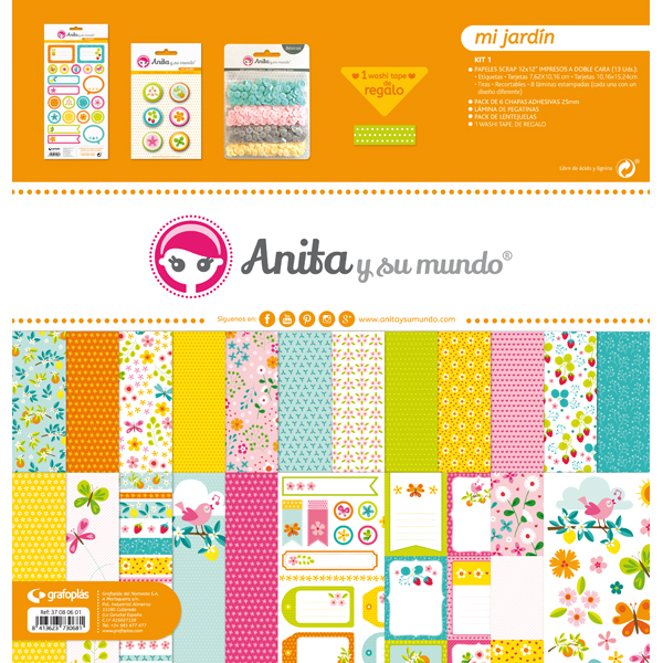 KIT SCRAP1 COLECCION MI JARDIN 16