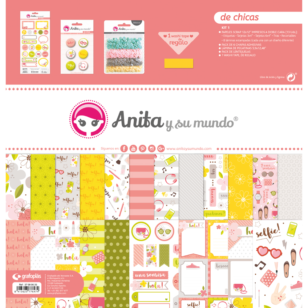 KIT SCRAP1 COLECCION DE CHICAS