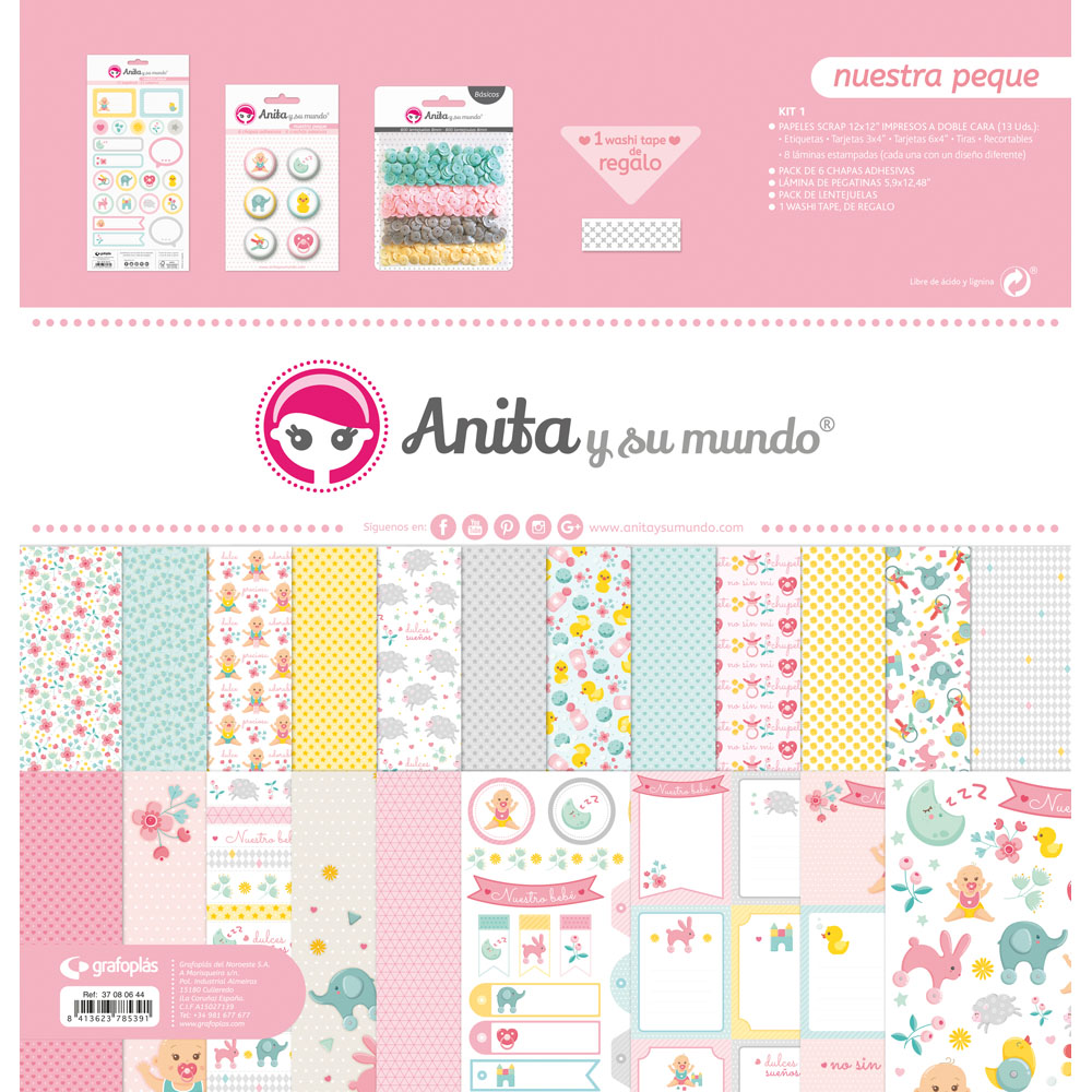 KIT SCRAP1 COLECCION NUESTRA PEQUE 19