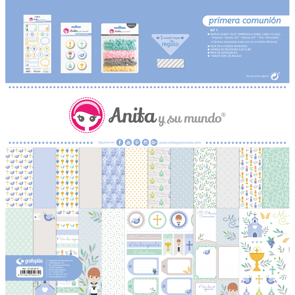 KIT SCRAP1 COLECCION COMUNION EL 20