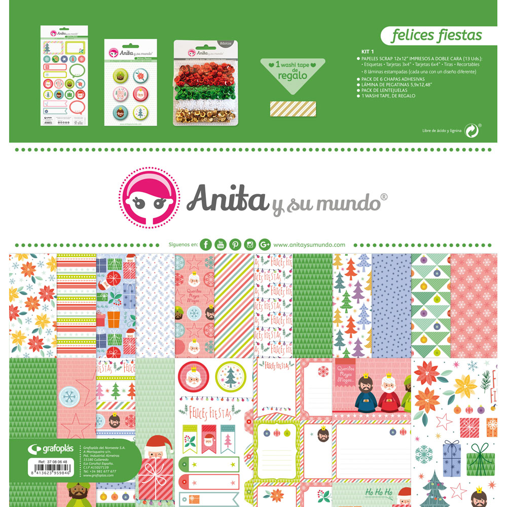 KIT SCRAP1 COLECCION FELICES FIESTAS