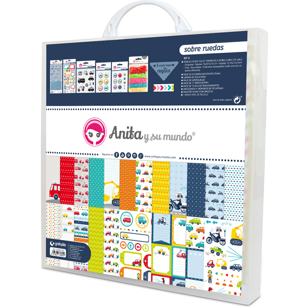 KIT SCRAP2 COLECCION SOBRE RU. C/MALETIN