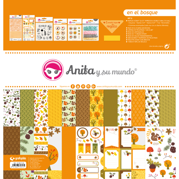 KIT SCRAP2 COLECCION EN EL BOSQUE 17