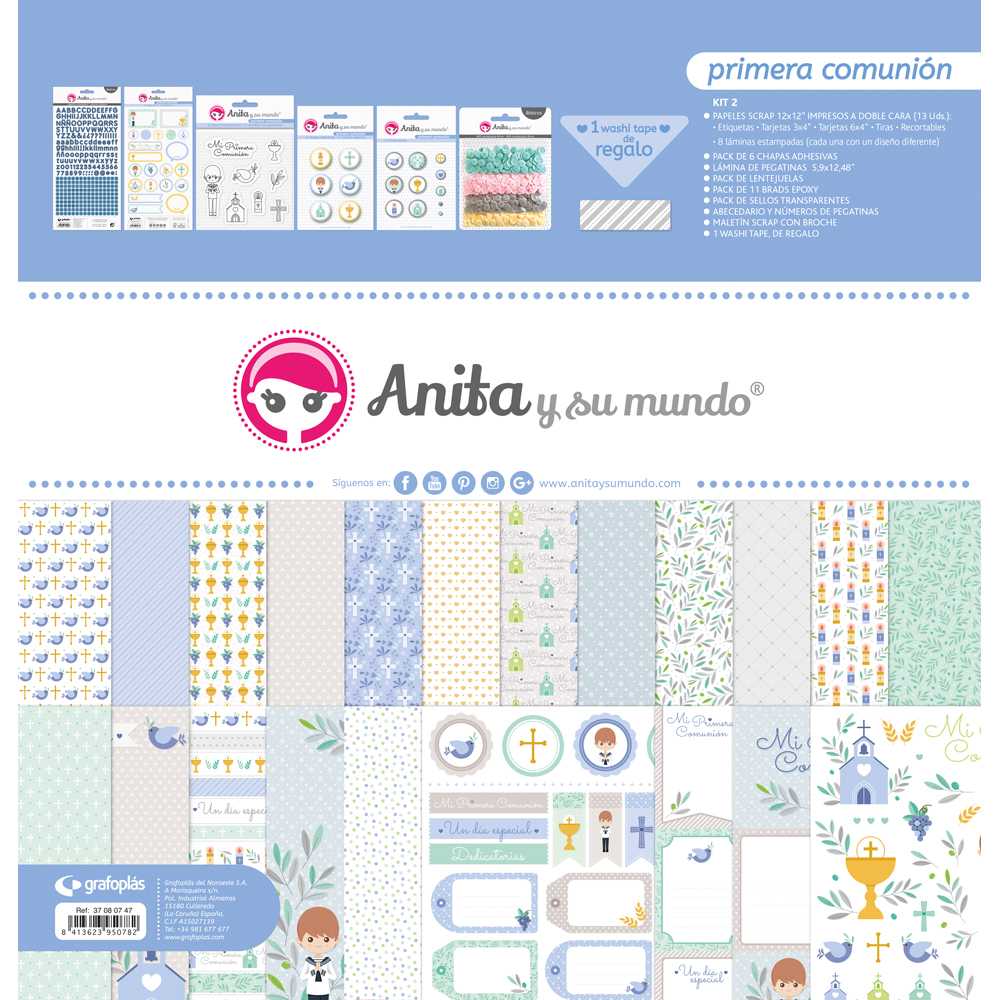 KIT SCRAP2 COLECCION COMUNION EL 20