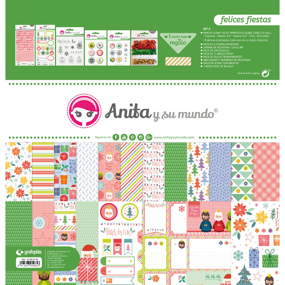KIT SCRAP2 COLECCION FELICES FIESTAS