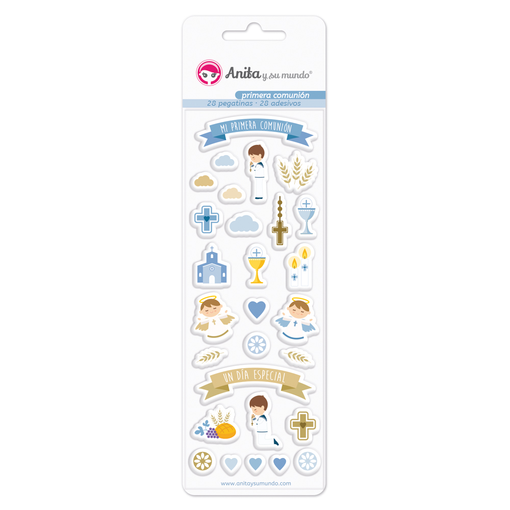 PACK 28 PEGATINAS C/RELIEVE COMUN. EL