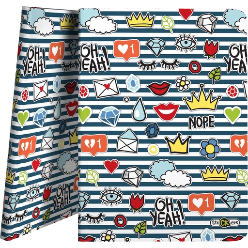 [GRA01332456] PASTA 30F PP A4 STICKERS22 CROWN