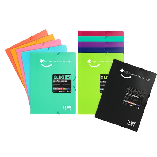 [GRA04800835] PASTA C/ ELAST. Fº PP LIKE2 MORADO