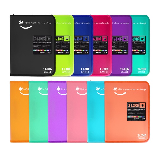 [GRA04800969] PASTA PP 4D25 C/CREMALLERA A4+ LIKE2 LAVA