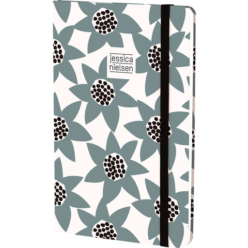 [GRA16280213] CADERNO 13X21+GOMA JNIELSEN19 FLOWERS