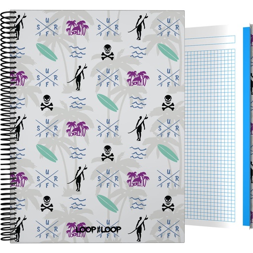 [GRA16501982] CADERNO FORR.A4 CADER.LOOP20 BEACH