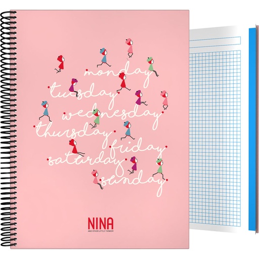 [GRA16502615] CADERNO FOR.A4 CADER. NINA20 WEEK