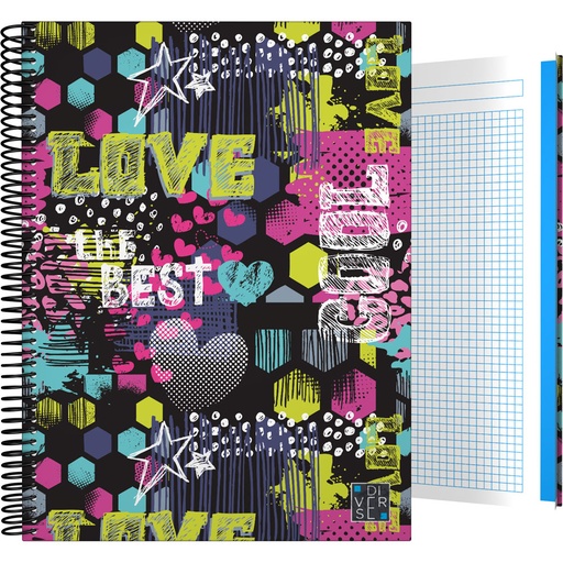 [GRA16502617] CADERNO FOR.A4 CADER. DIVERSE21 COOL