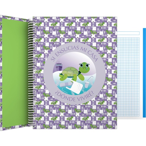 [GRA16502628] CADERNO FOR.A4 CADER. PLANET21 TORTUGA
