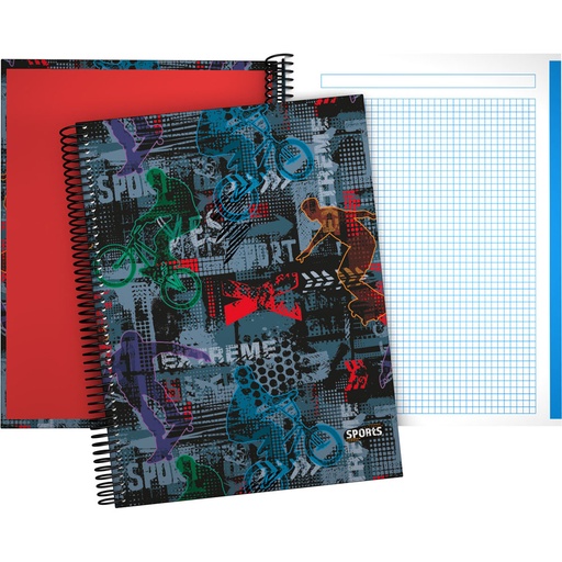 [GRA16502653] CADERNO FOR.A4 CADER. SPORTS22 XTRM
