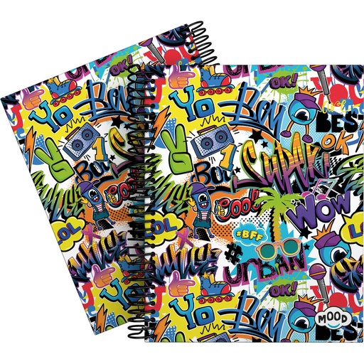 [GRA16512623] CADERNO FOR.A5 CADER. MOOD21 CRUSH