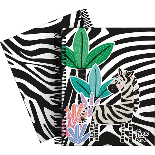 [GRA16512640] CADERNO FOR.A5 CADER. FREELIFE22 ZEBRA