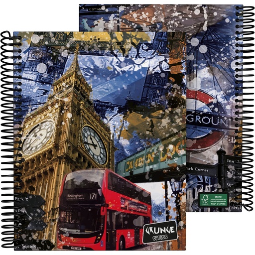 [GRA16512645] CADERNO FOR.A5 CADER. CITIES22 LONDON