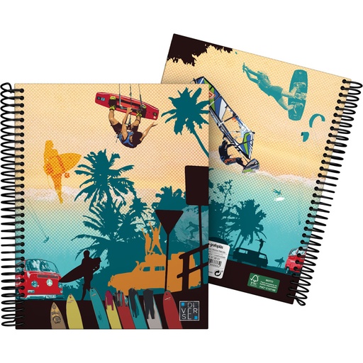 [GRA16512651] CADERNO FOR.A5 CADER. DIVERSE22 SUNSHINE