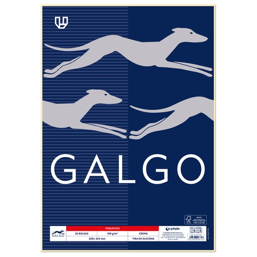 [GRA21301243] PAC.25 BOLSAS CREMA 229X324 100G T.SILIC