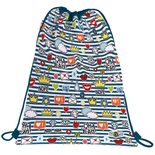 [GRA37611104] SACO PLANO STICKERS22 CROWN