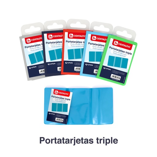 [GRA86000498] FUNDA PORTA CARTOES TRIPLE SORT CENTAU