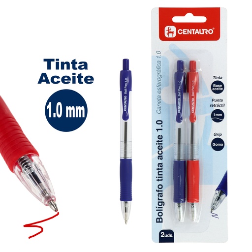 [GRA86212098] BLISTER 2BOLIS 1MM T.ACEITE AZUL+ROXO