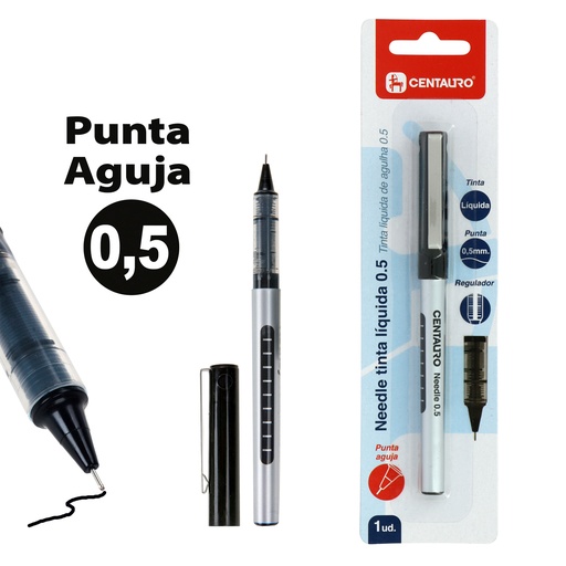 [GRA86212910] BLISTER 1NEEDLE 0,5MM T.LIQ P.AGUJA NEGR