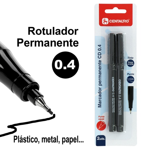 [GRA86213110] BLISTER 2MARCADOR CD0,4MM P.AGUJA NEGRO