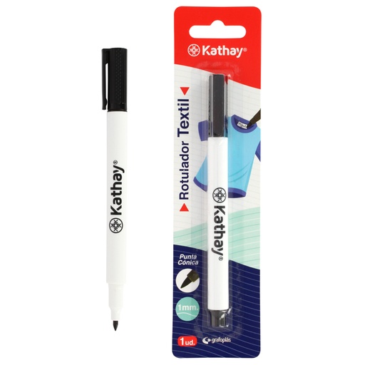 [GRA86240410] BLISTER 1 ROTULADOR TEXTIL 1MM NEGRO CEN