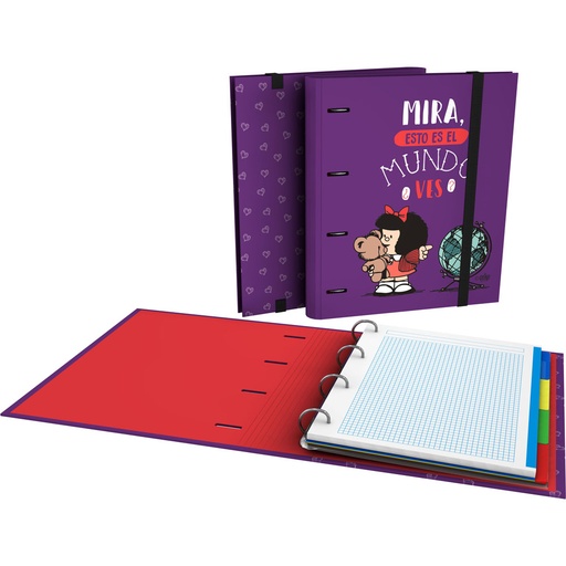 [GRA88102638] CARPEBOOK 4D35 A4 MAFALDA21 MUNDO