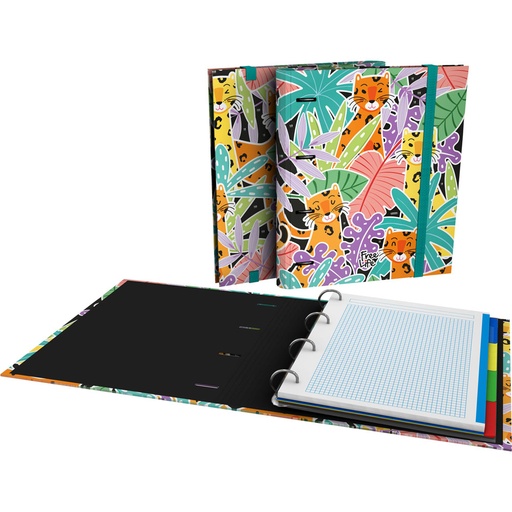 [GRA88102641] CARPEBOOK 4D35 A4 FREELIFE22 LEOPARD