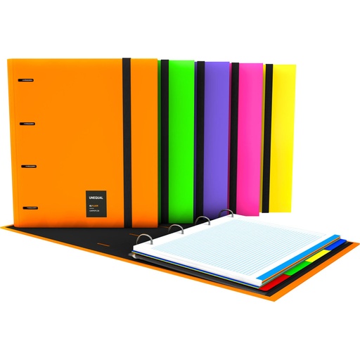 [GRA88106025] CARPEBOOK 4D35 A4 UNEQUAL FLUOR VERDE