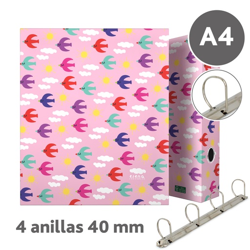 [GRA88171932] PASTA 4D40MM FOR. A4 EC18 PAJAROS