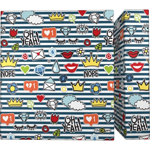 [GRA88172656] PASTA 4D40MM FOR. A4 STICKERS22 CROWN